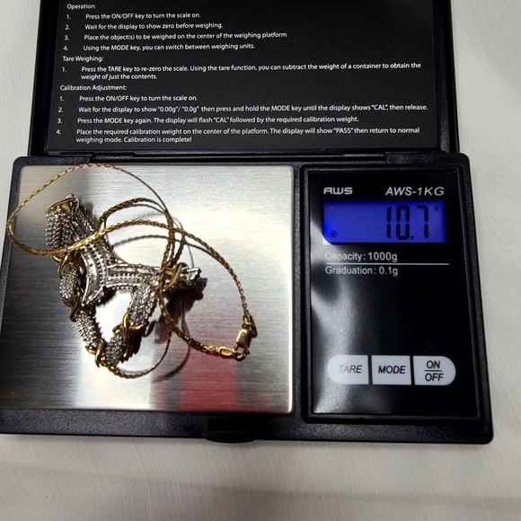 Diamond ( Genuine) Sterling Silver Necklace - Picture 13 of 15